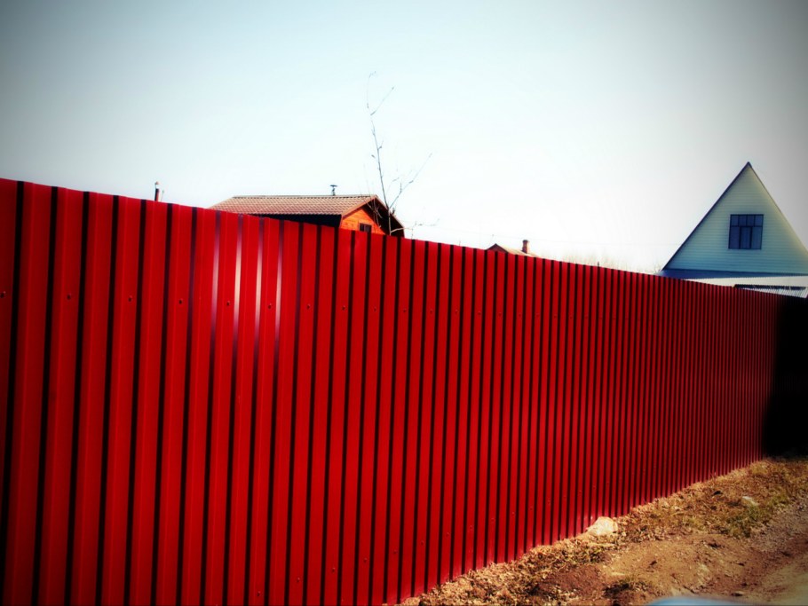 Забор из профлиста