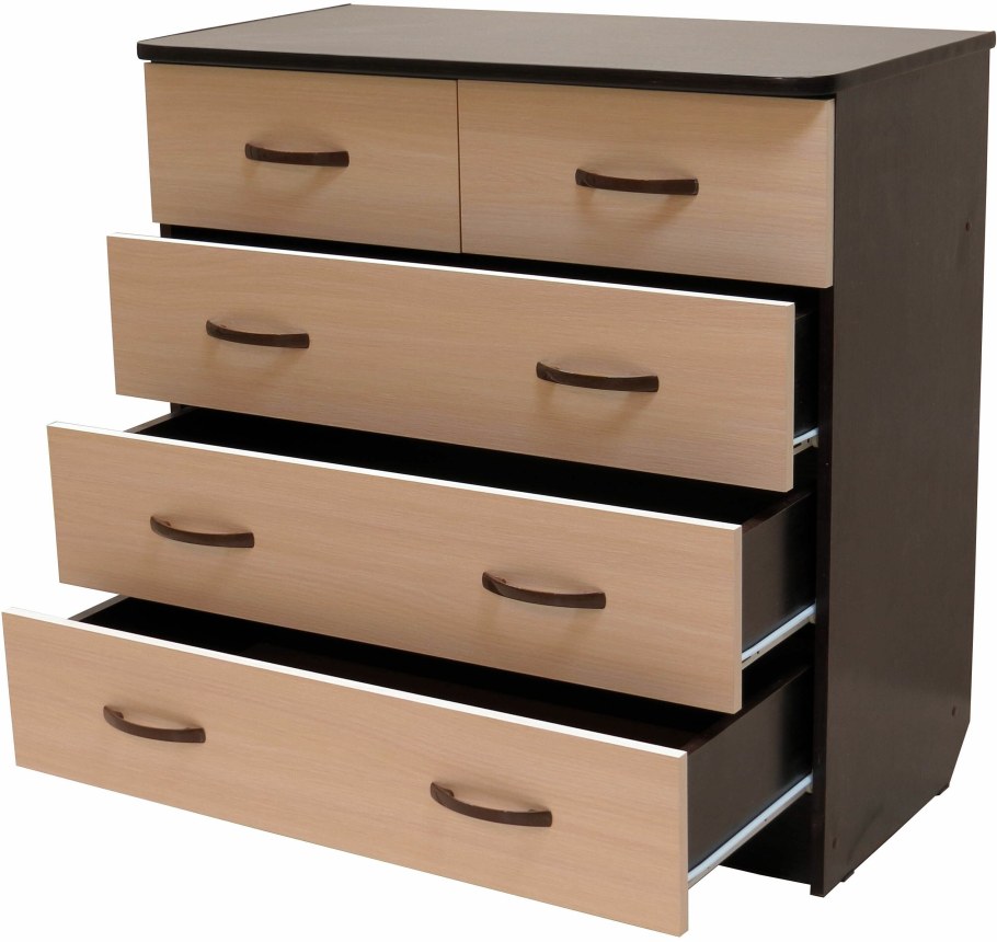 Комод Калифорния 850х450х865 венге фасады дуб молочный