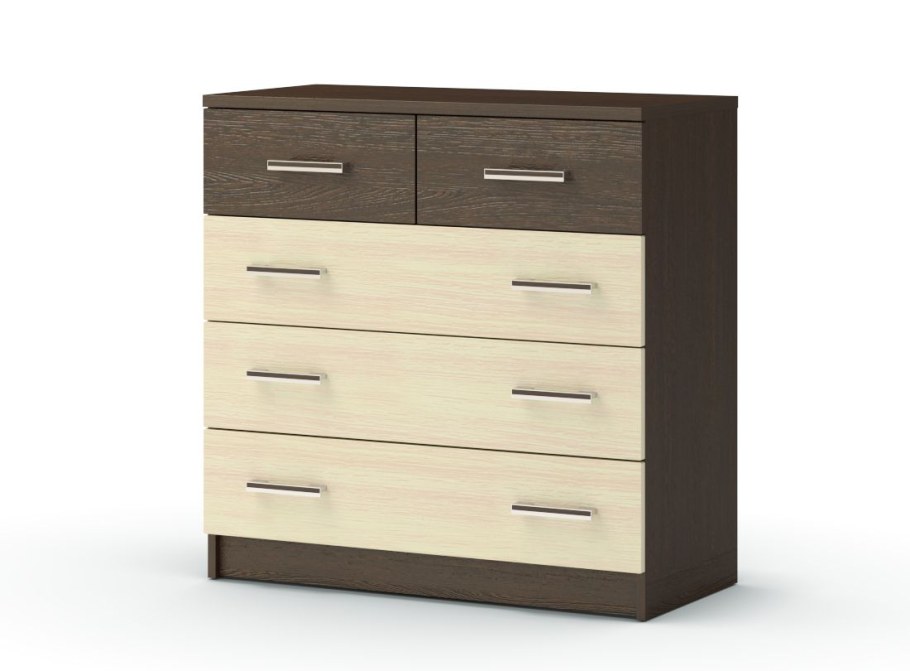 Комод 6 дуб Млечный - венге