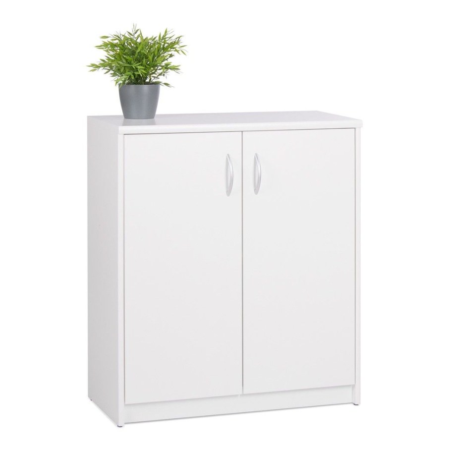 Шкаф низкий белый