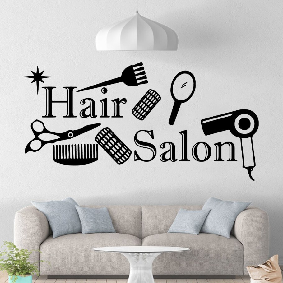 Надпись зеркальная наклейка на черные обои на стену