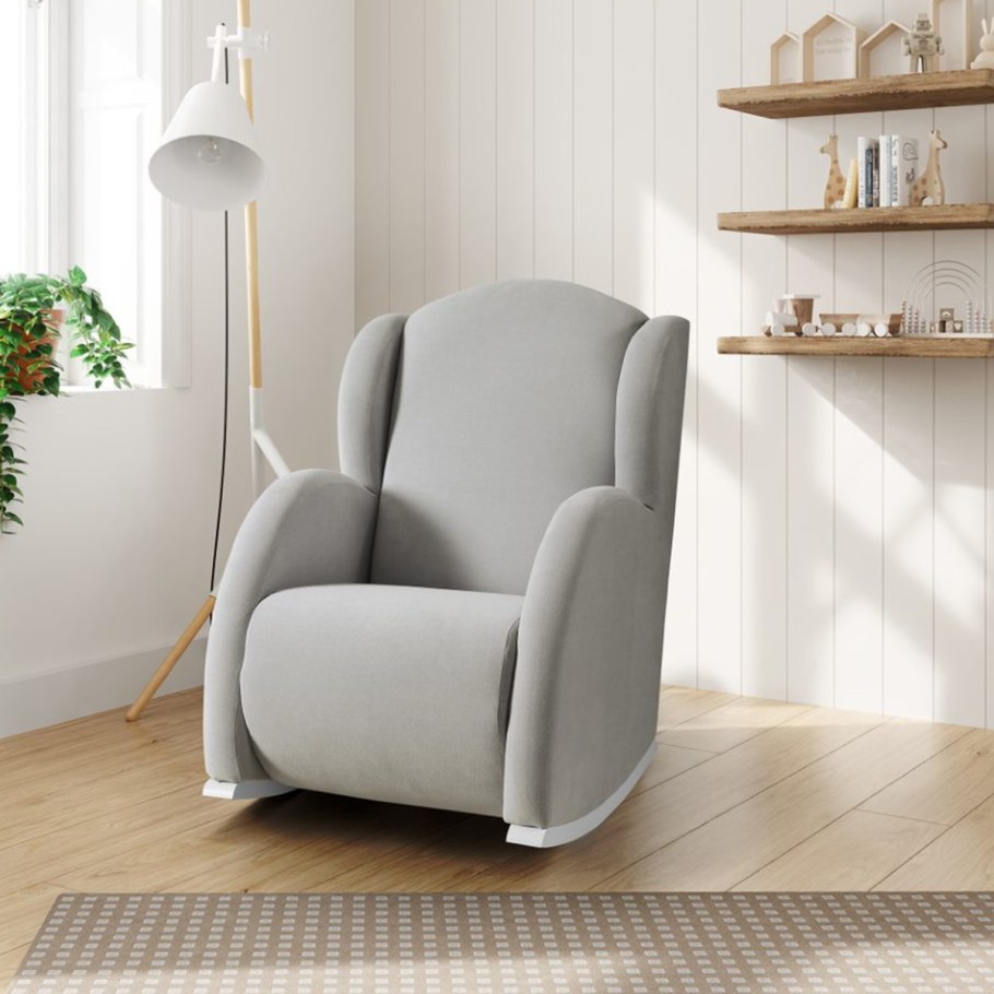 Кресло-качалка Micuna Wing/Flor White/Grey Galaxy