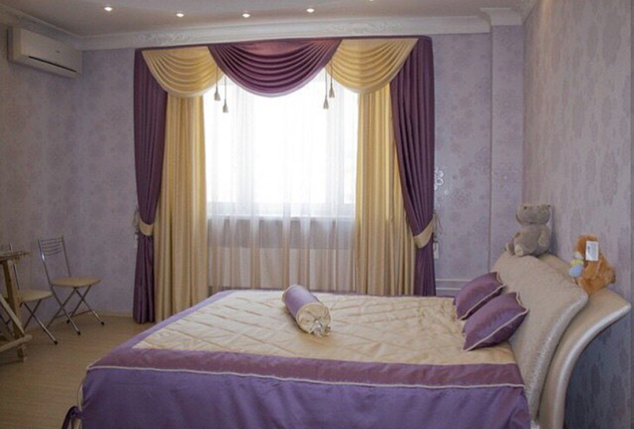 Очень красивые шторы для спальни