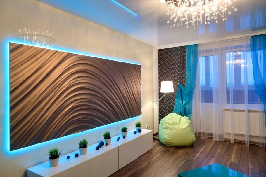 Декор на стену с подсветкой