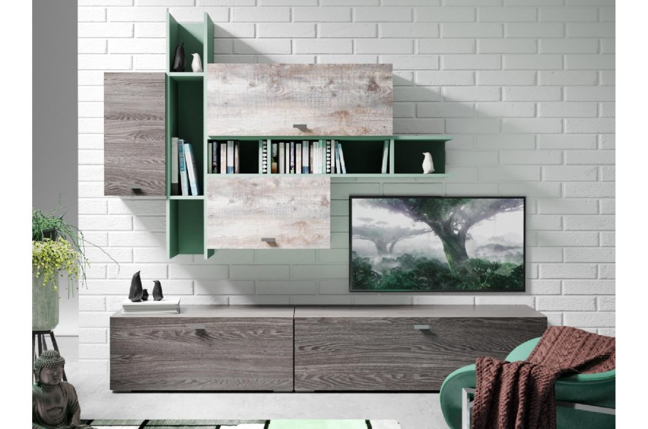 Стенка "лофт-2" НМ 013.09 (Сильва) ковров