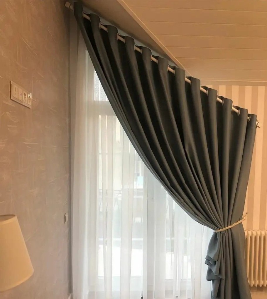 Шторы без карниза