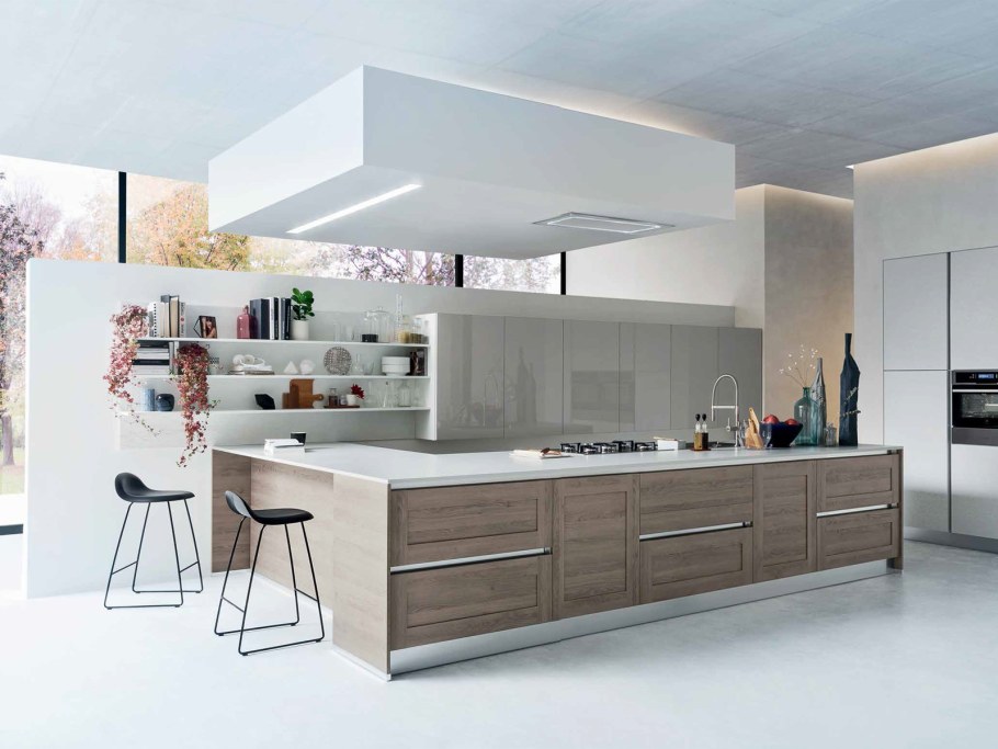 Кухня фрейм темный