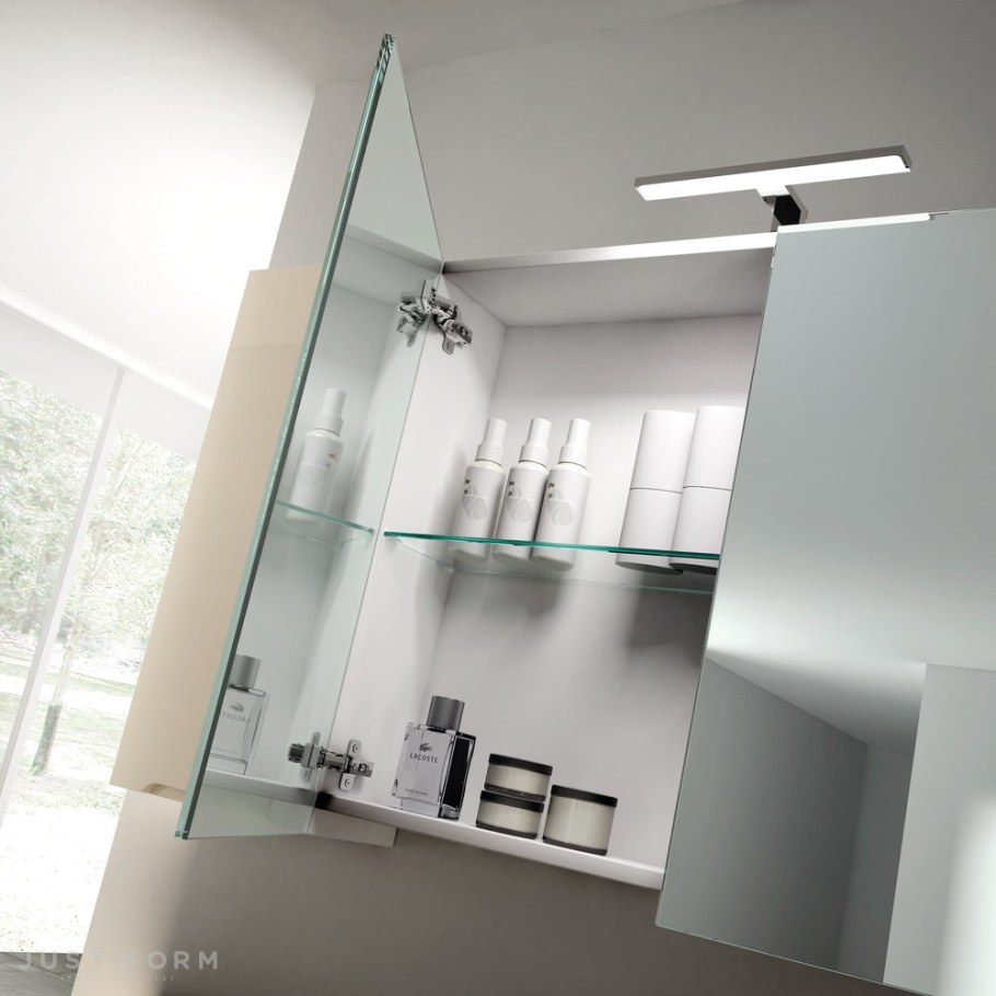 Зеркальный шкаф в ванную с подсветкой