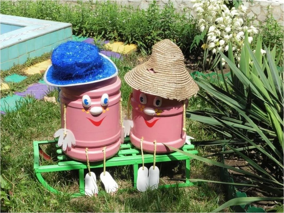 Поделки на участок в детский сад