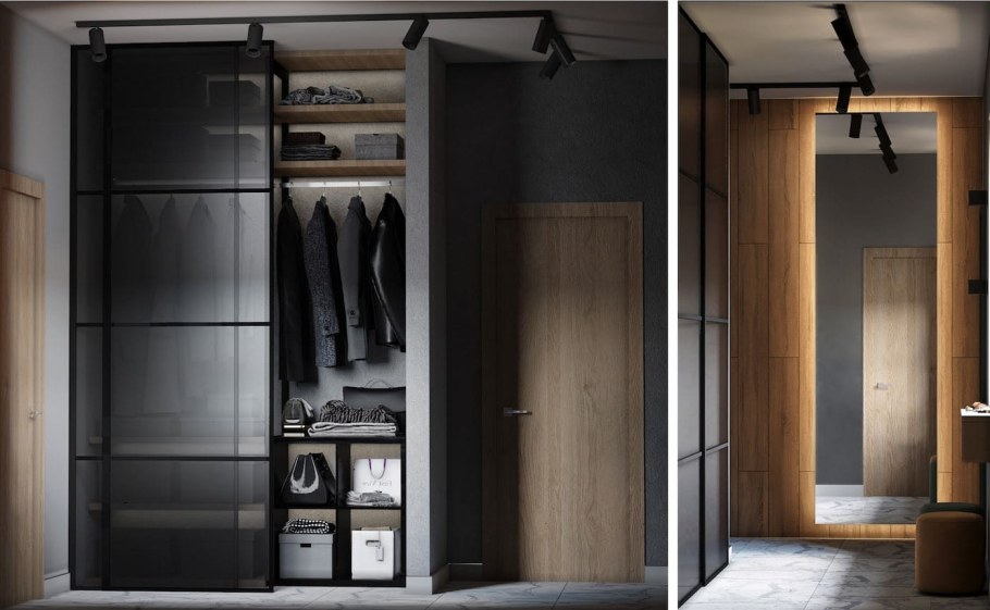 Современные шкафы купе в прихожую 2022