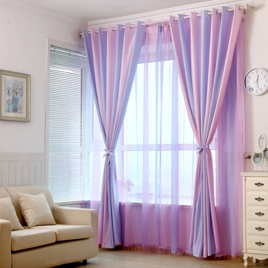 Сиреневые шторы