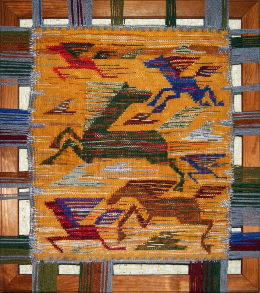 Гобелен деревня Ткачество