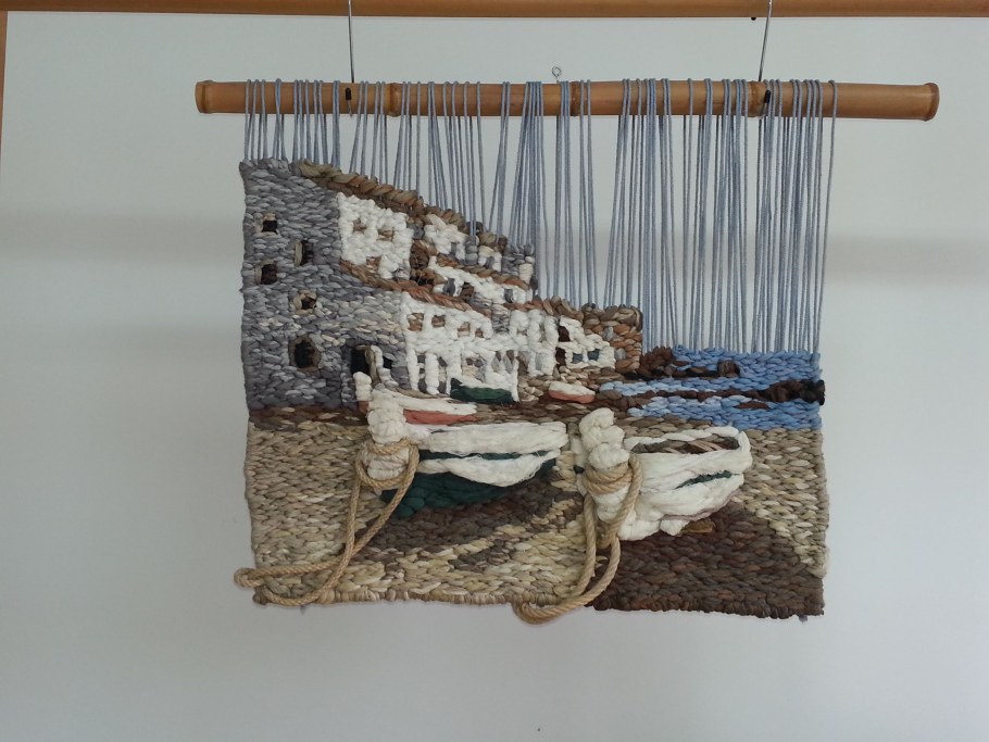 Панно на ткацком станке