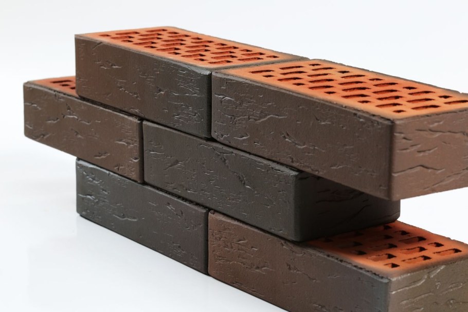 Кирпич лицевой "Баварская кладка" 1 НФ, пустотелый, рустикатор