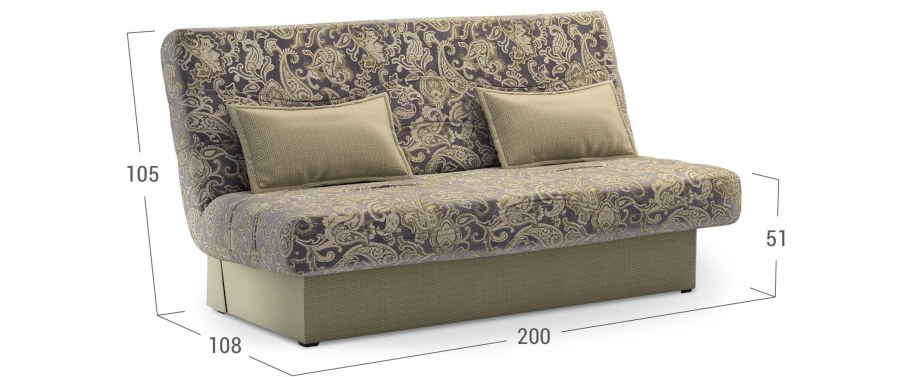 Диван баккара книжка клик-кляк