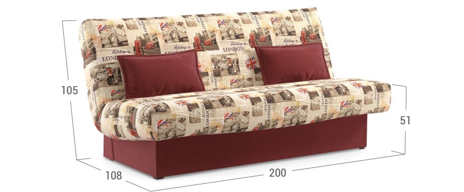 Диван баккара книжка клик-кляк