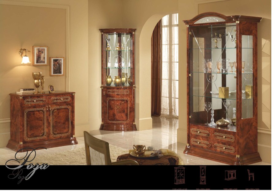 Гостиная роза могано диа мебель