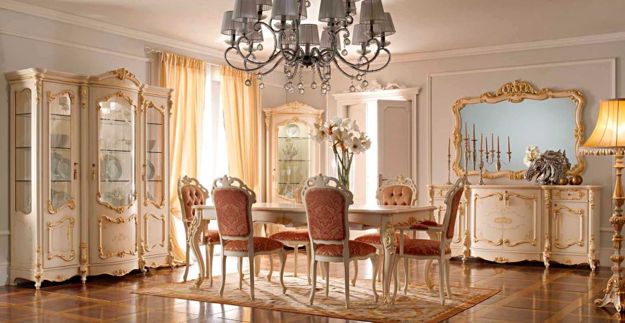 Столовая мебель классика беж Роял Китай