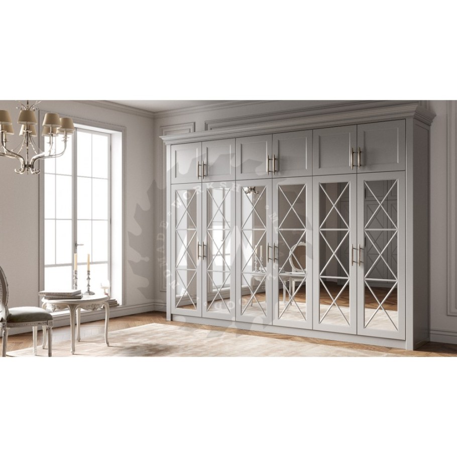 Шкаф купе Неоклассика белый