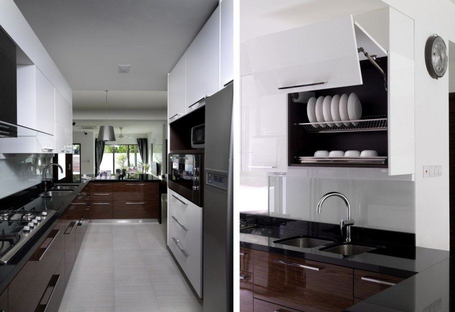 Красивая современная кухня вертикальное