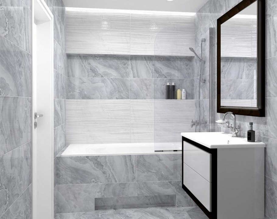 Плитка Ginevra Grey Light Wall 01