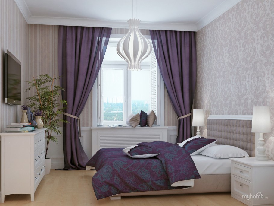 Интерьер спальни в обычной квартире