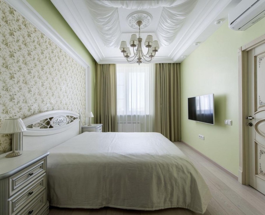 Интерьер спальни 18 кв м прямоугольная