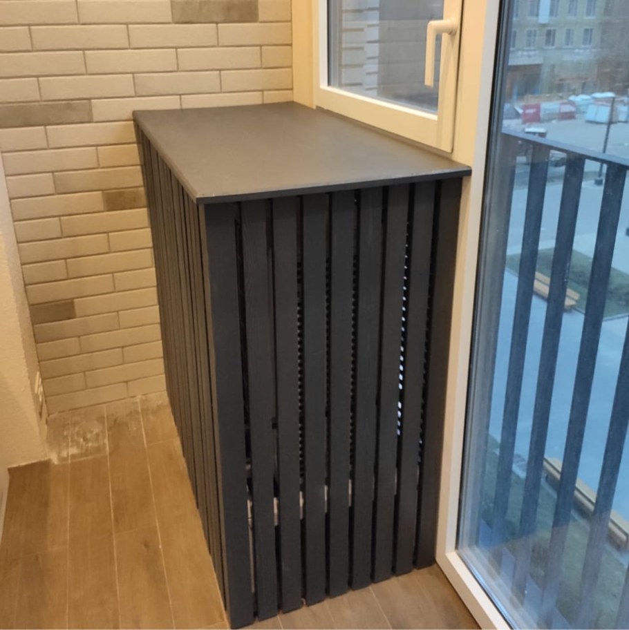 Короб для кондиционера на балконе