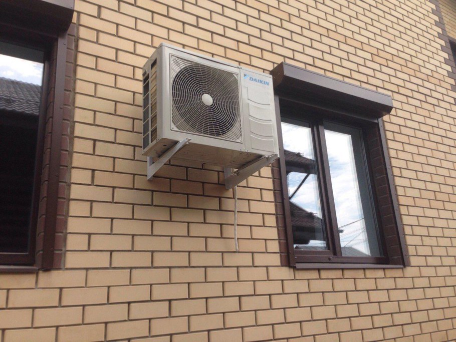 Монтаж внешнего блока кондиционера