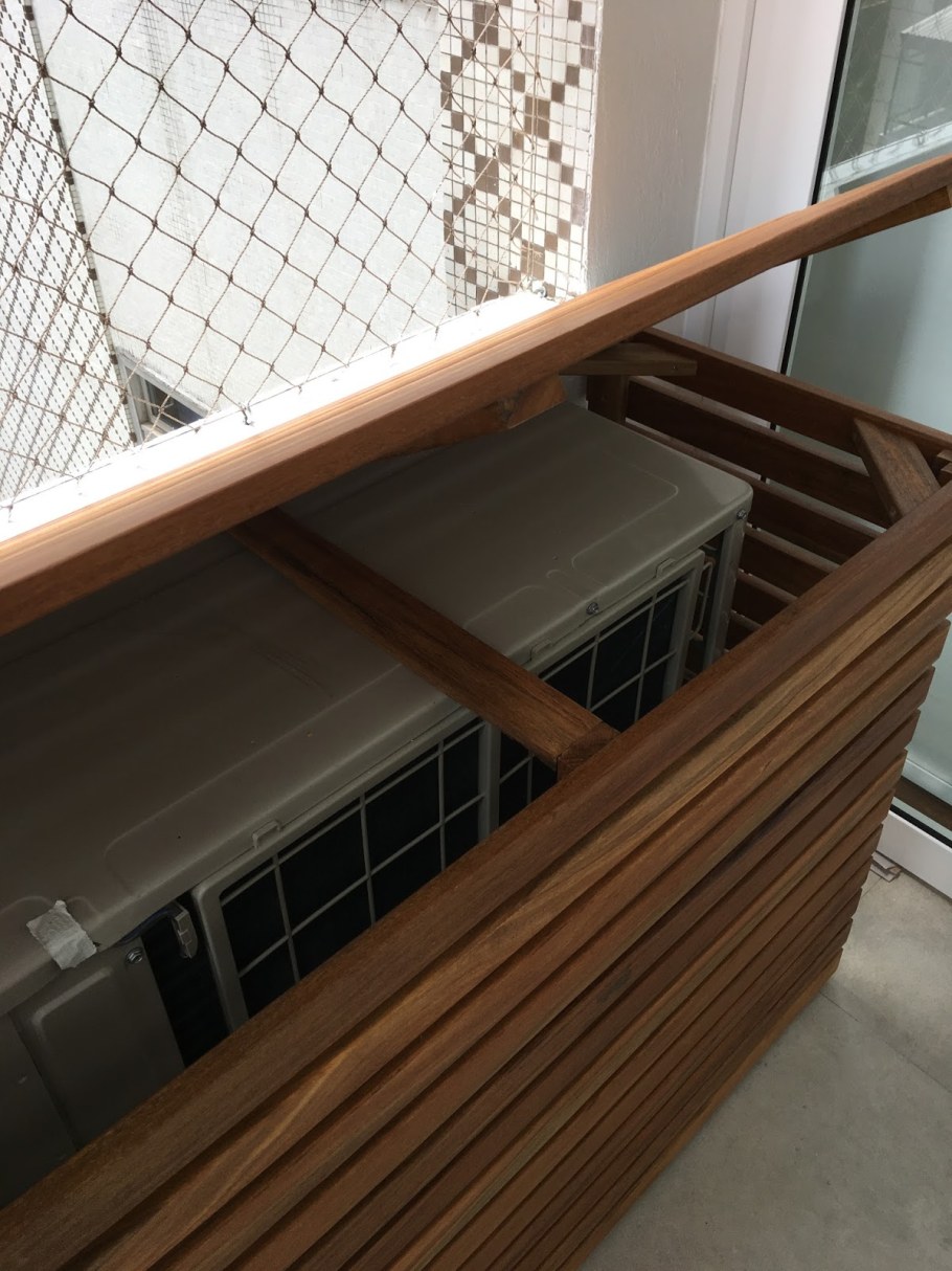 Решетка на лоджии для кондиционера