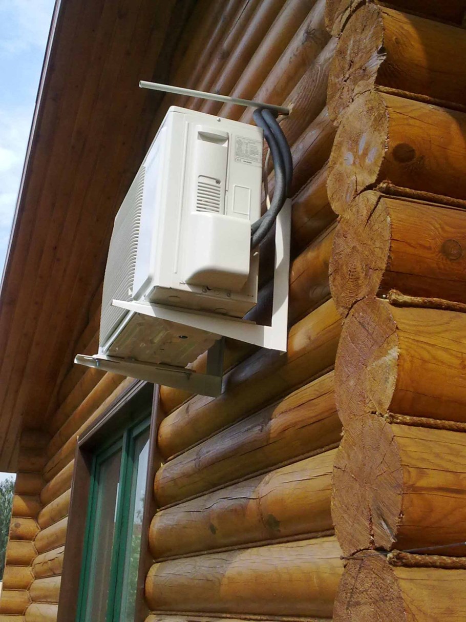 Сплит система в деревянном доме