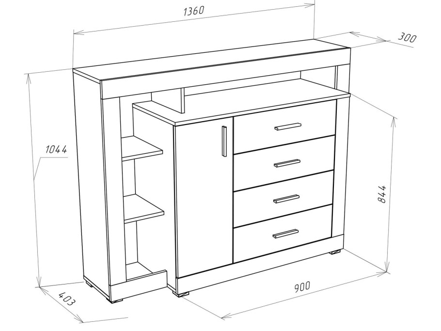 Комод Монтана Atelier