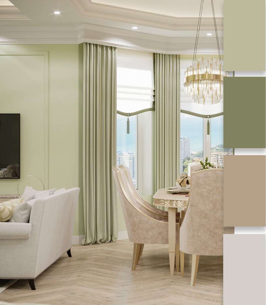 Оттенки в интерьере 2022