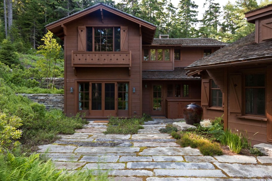 Ландшафт в стиле Шале Лесной участок