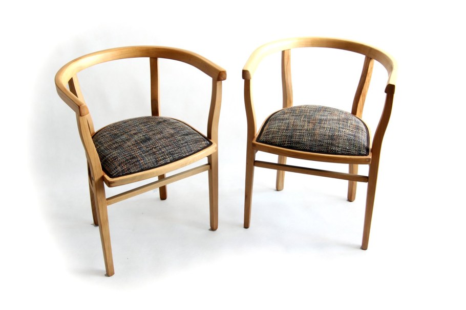 Винтажный стул с подлокотником для кофе