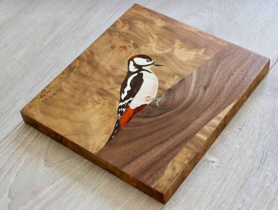 Деревянный поднос Маркетри