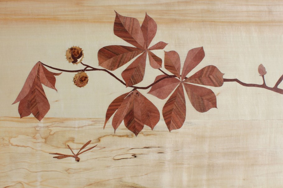 Маркетри листья