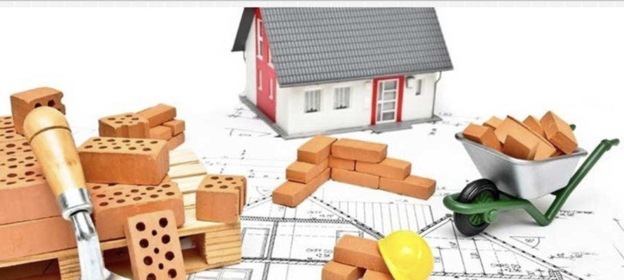 Стройка на белом фоне