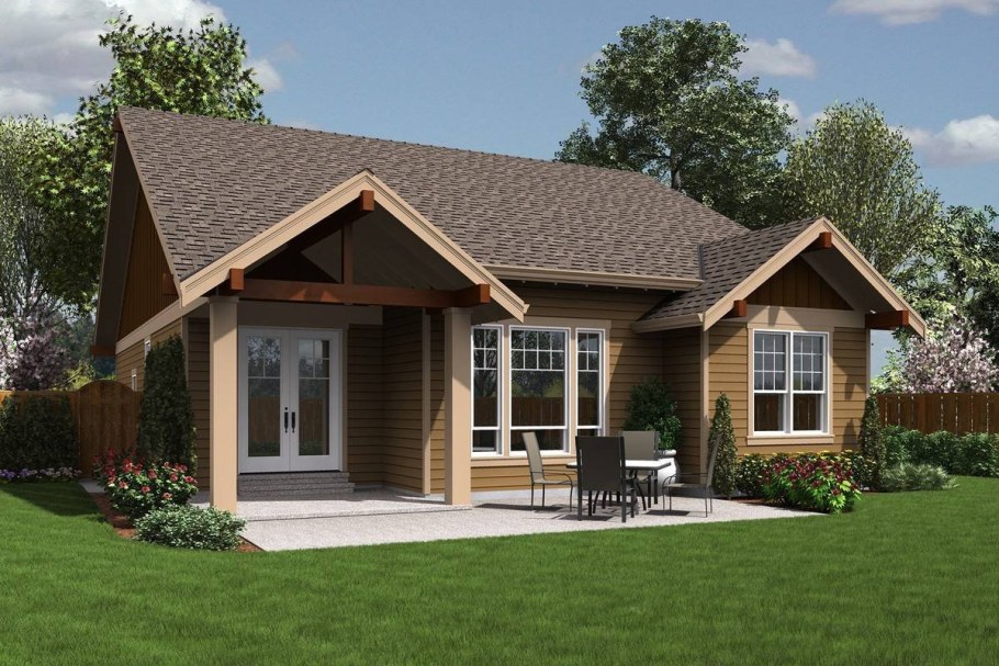 Небольшой одноэтажный дом