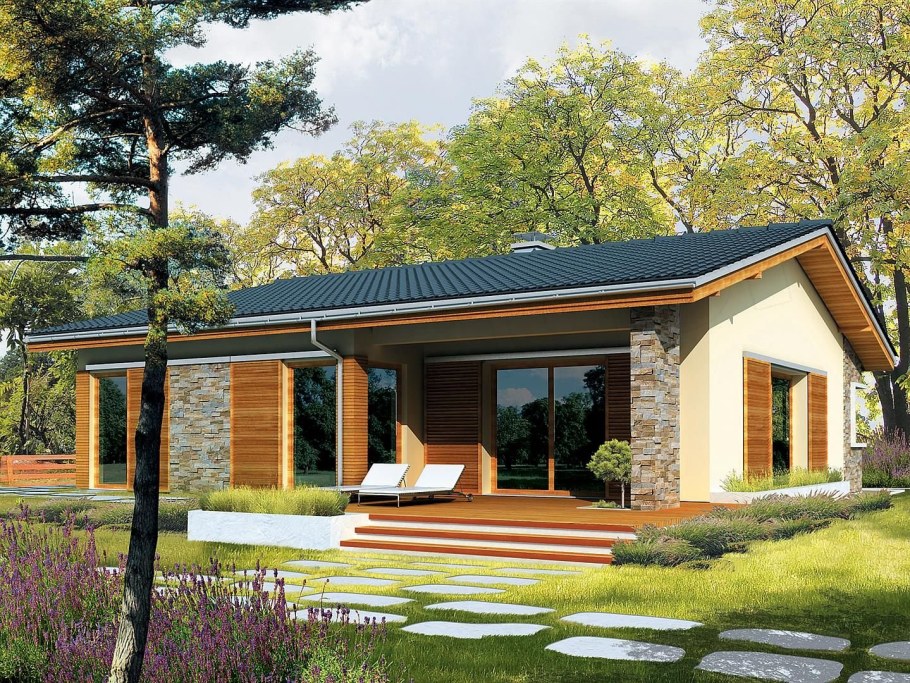 Одноэтажный домик