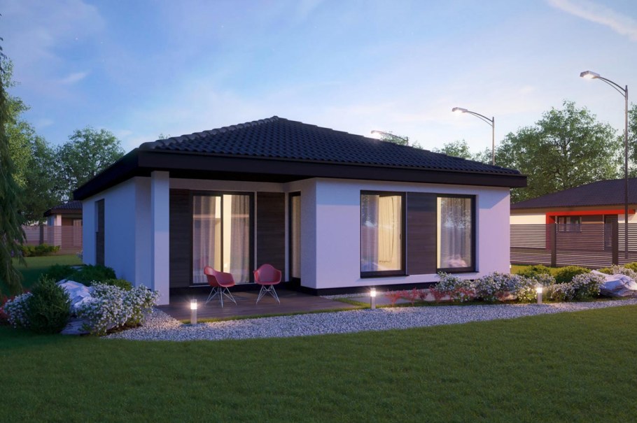 Одноэтажный дом 130м2