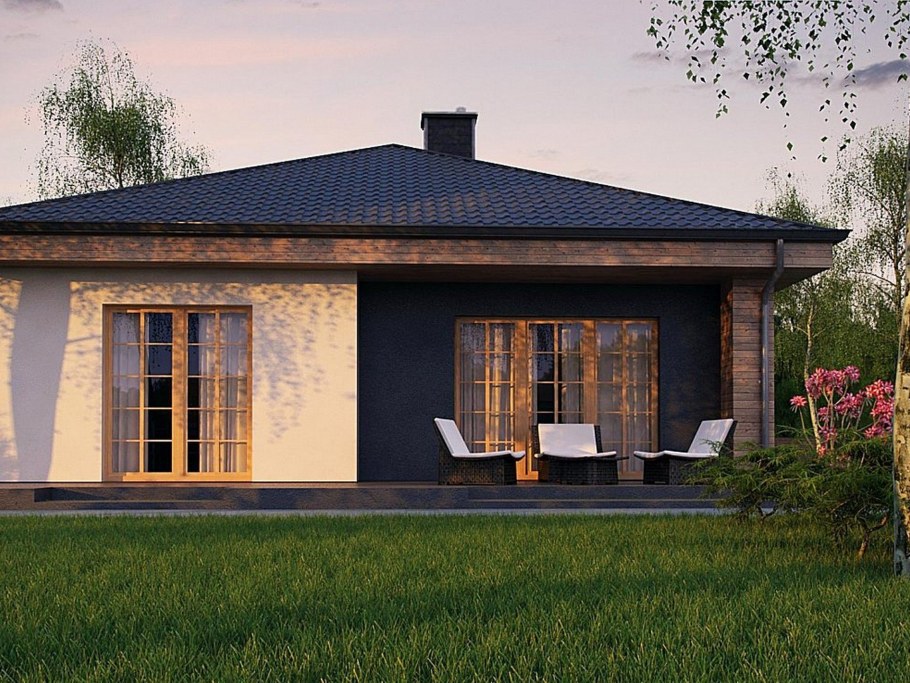 Одноэтажный дом 100 м2 Модерн