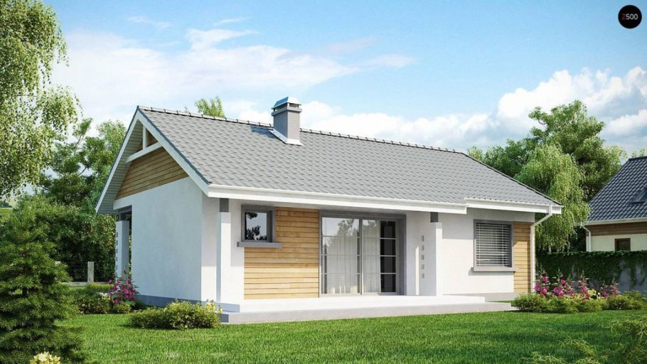 Дом 80 м2 одноэтажный каркасный дом