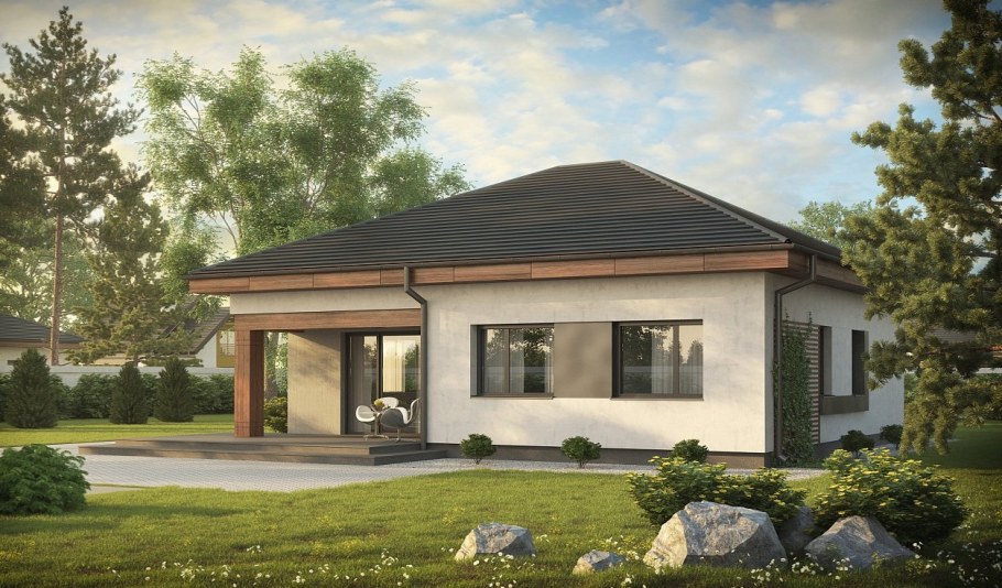 Проект z273 одноэтажный дом