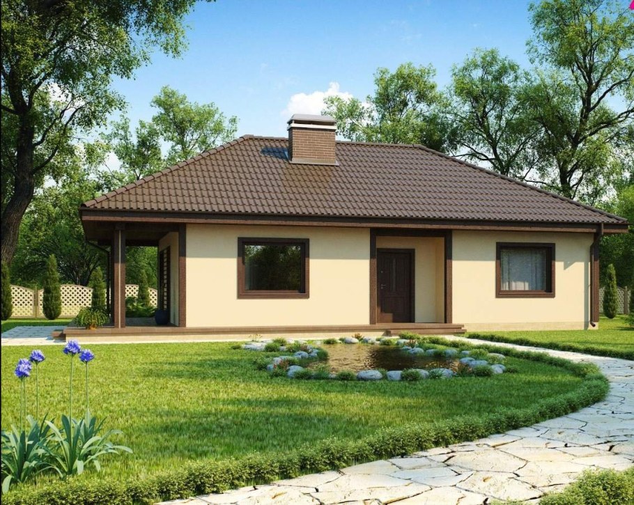 Одноэтажный дом 100 кв