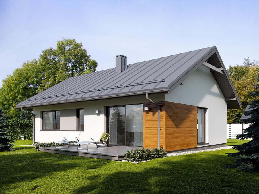 Одноэтажный современный дом 100м2