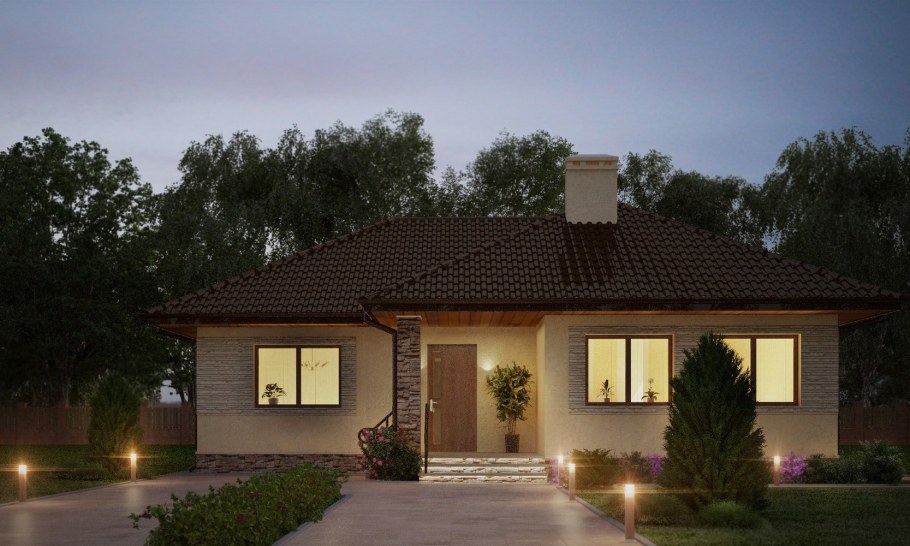 Дом обычный одноэтажный