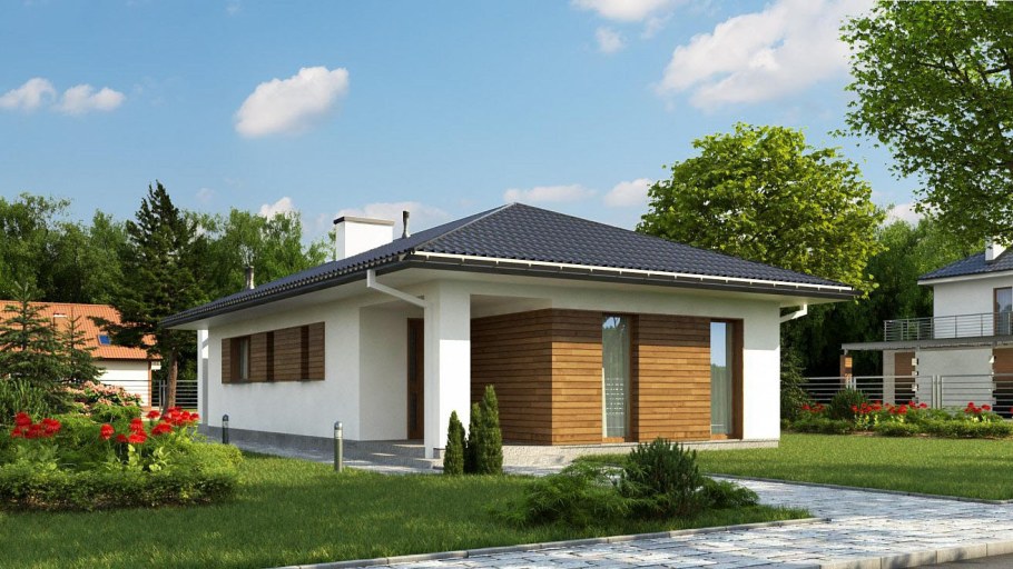 Z500 проекты одноэтажных домов с гаражом