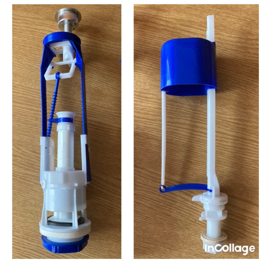 Арматура для бачка РБМ кнопочная 1 уровень Нижний подвод воды АС-17.1М