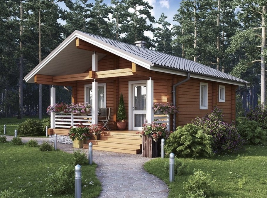 Баня из клееного бруса